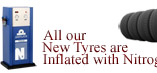 Nitrogen inflated tyres